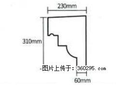 产品分解图型 - 檐口线，型号：SX311-YK-3，规格：230x310mm(3) - 锡林郭勒盟三象EPS建材 xl.sx311.cc